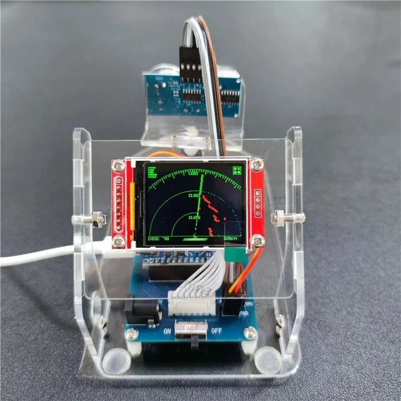 Ultrasonic Radar Scanning Student Technology to Make Diy Creative Toys Manual Children's Programming Detection Machine