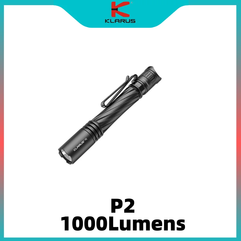 klarus-p2-1000ルーメン-usb-c-充電式-edc-懐中電灯-365日スタンバイ-ポータブルペンライト-バッテリー付き