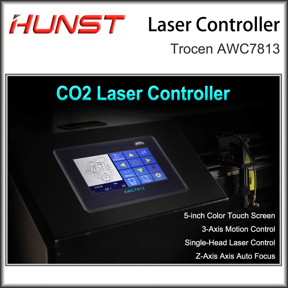HUNST CO2 Laser Controller Board Trocen AWC7813 AWC708S CNC Control Motherboard System For Laser Cutting Machine