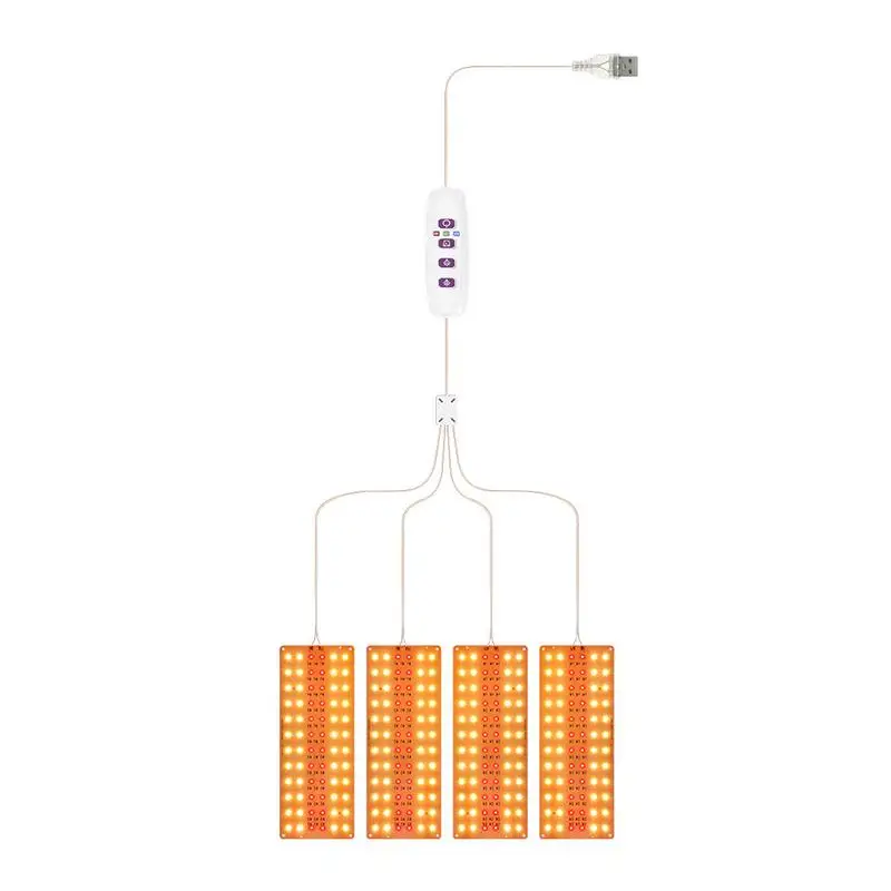 Ampoule LED de croissance pour plantes d'intérieur, lumière pour serre succulente, marche/arrêt automatique