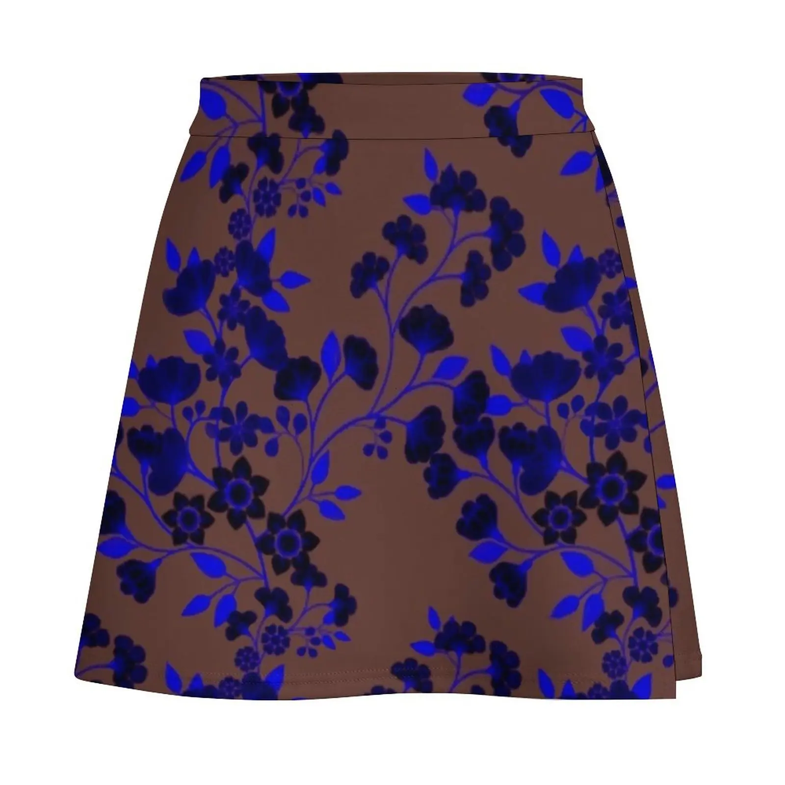 Chocolate skies and indigo blossoms Mini Skirt night club women skirt for women Mini Skirt