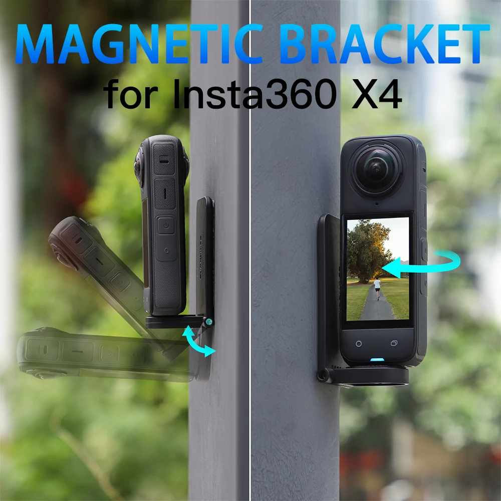 Soporte magnético para accesorios Insta360 X4, Base de escritorio multifuncional para Insta 360 X4, soporte ajustable de múltiples ángulos