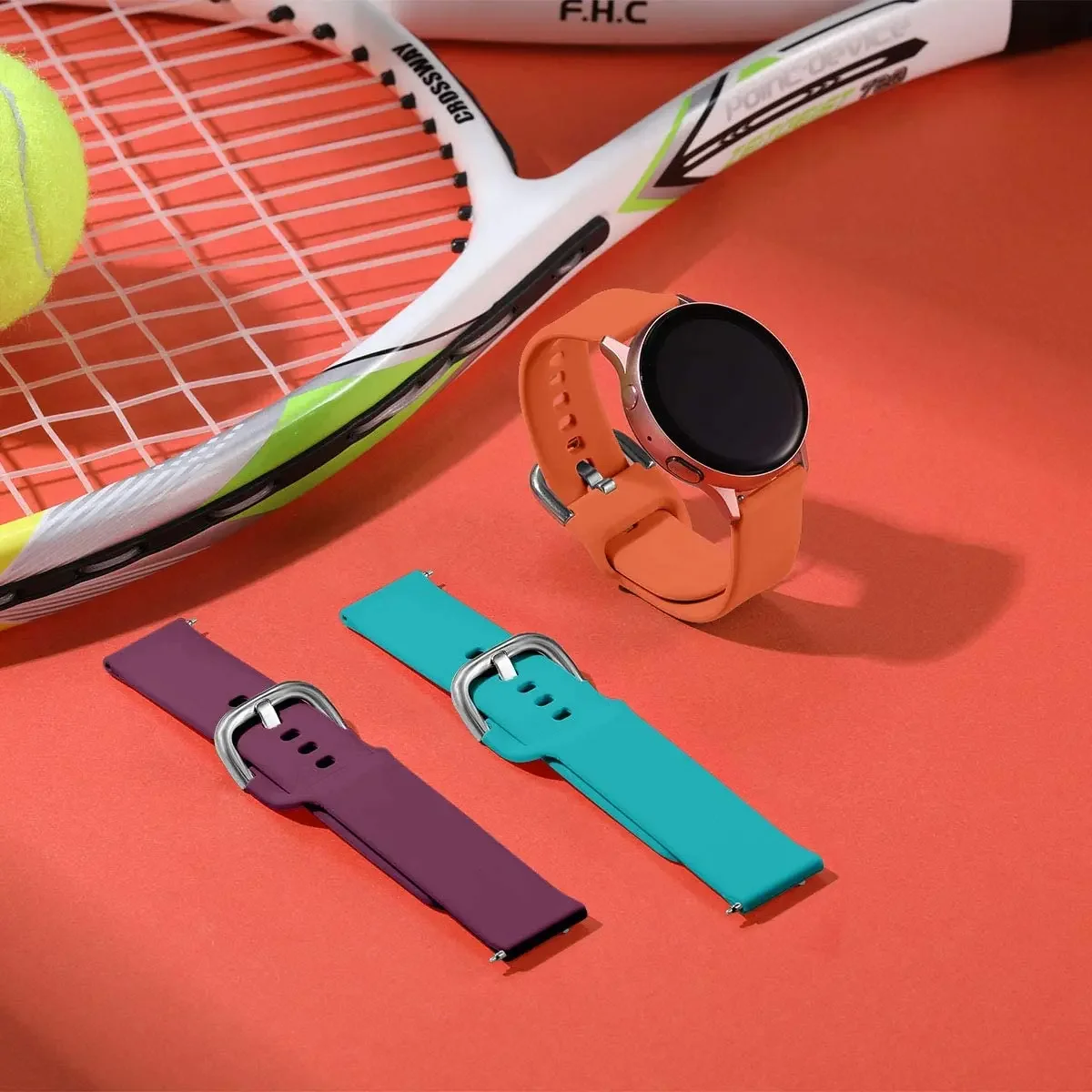 22 مللي متر 20 مللي متر سيليكون حزام لساعة سامسونج جالاكسي 3 4 5 6 جير S3 هواوي ساعة 4 GT2/3 برو الرياضة سوار حزام ل Amazfit GTR