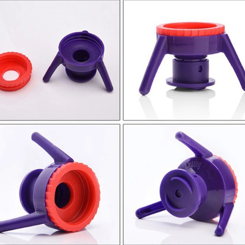 Kit de vaciado de botellas de plástico Universal, tapa de botella multifuncional, soporte invertido