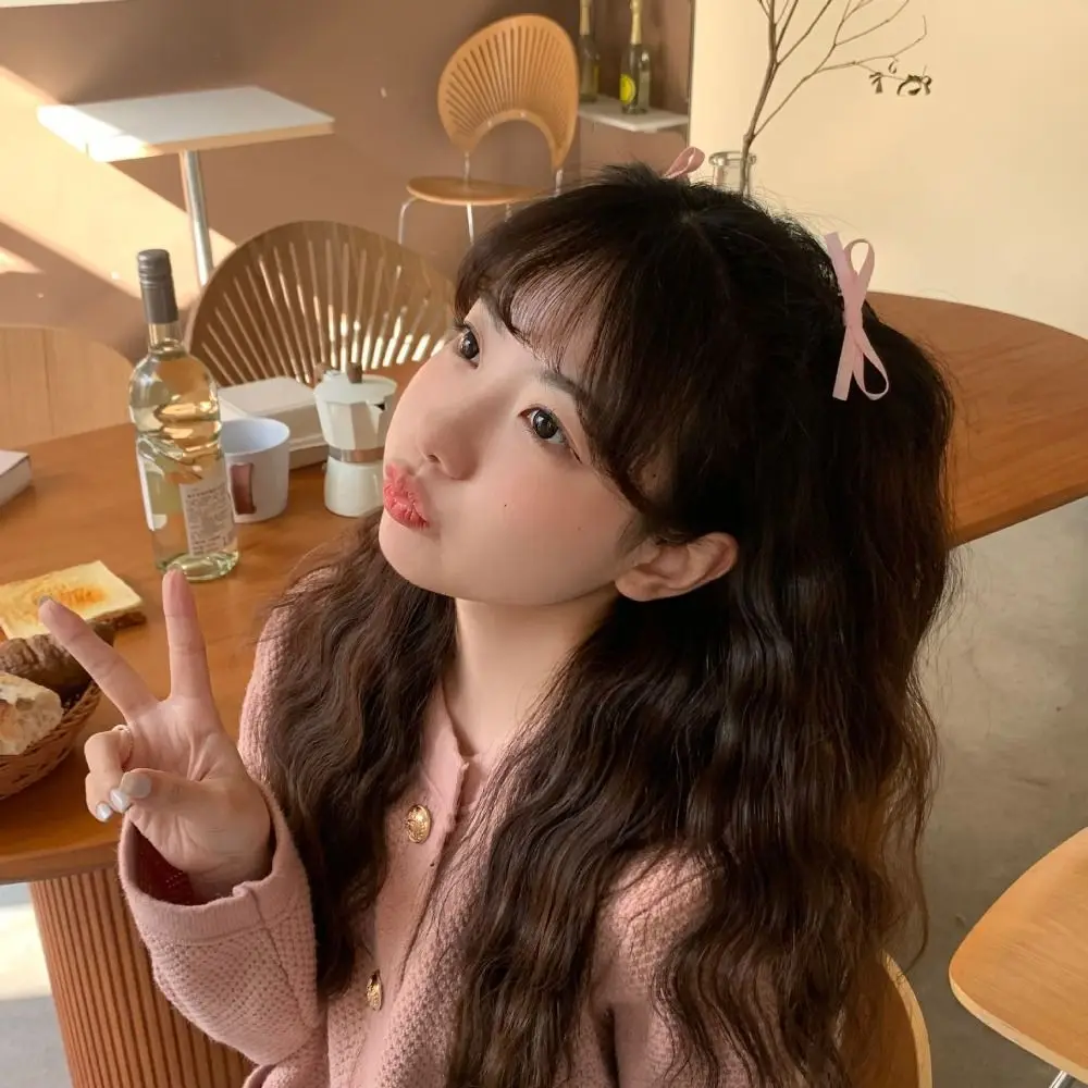 Заколки для волос с бантом для девочек, милые зажимы для волос с балеткой, модные мини-заколки с бантом, аксессуары для волос, 2 шт.