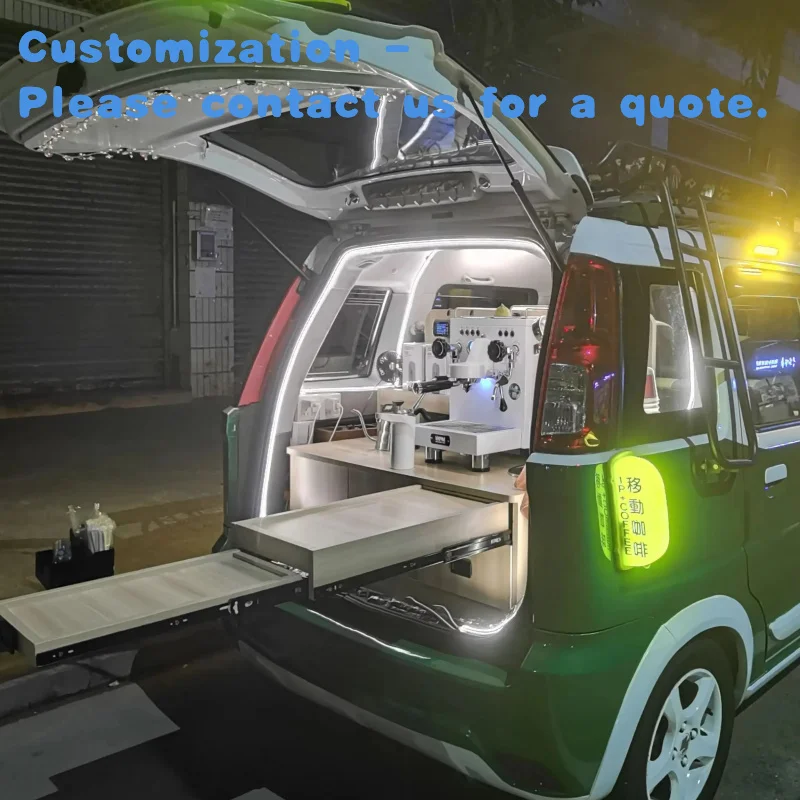 custom.Aluminum Fiberglass Car Trunk Renovation Coffee Stalls Food Markets & Candy Sales