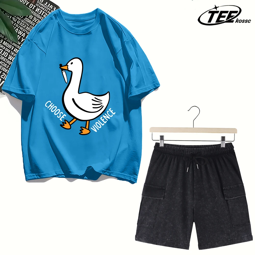 

Мужская хлопковая футболка с коротким рукавом и принтом «Не выбирайте насилие», универсальная мягкая футболка унисекс, свободный летний костюм