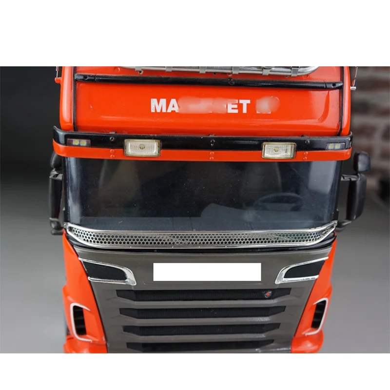 

Scaleclub RC 1/14 Модель трактора Грузовика Защита лобового стекла Детали переднего лица для Tamiya 770S Actros MAN TGX Arocs FH16 1/14 Запчасти