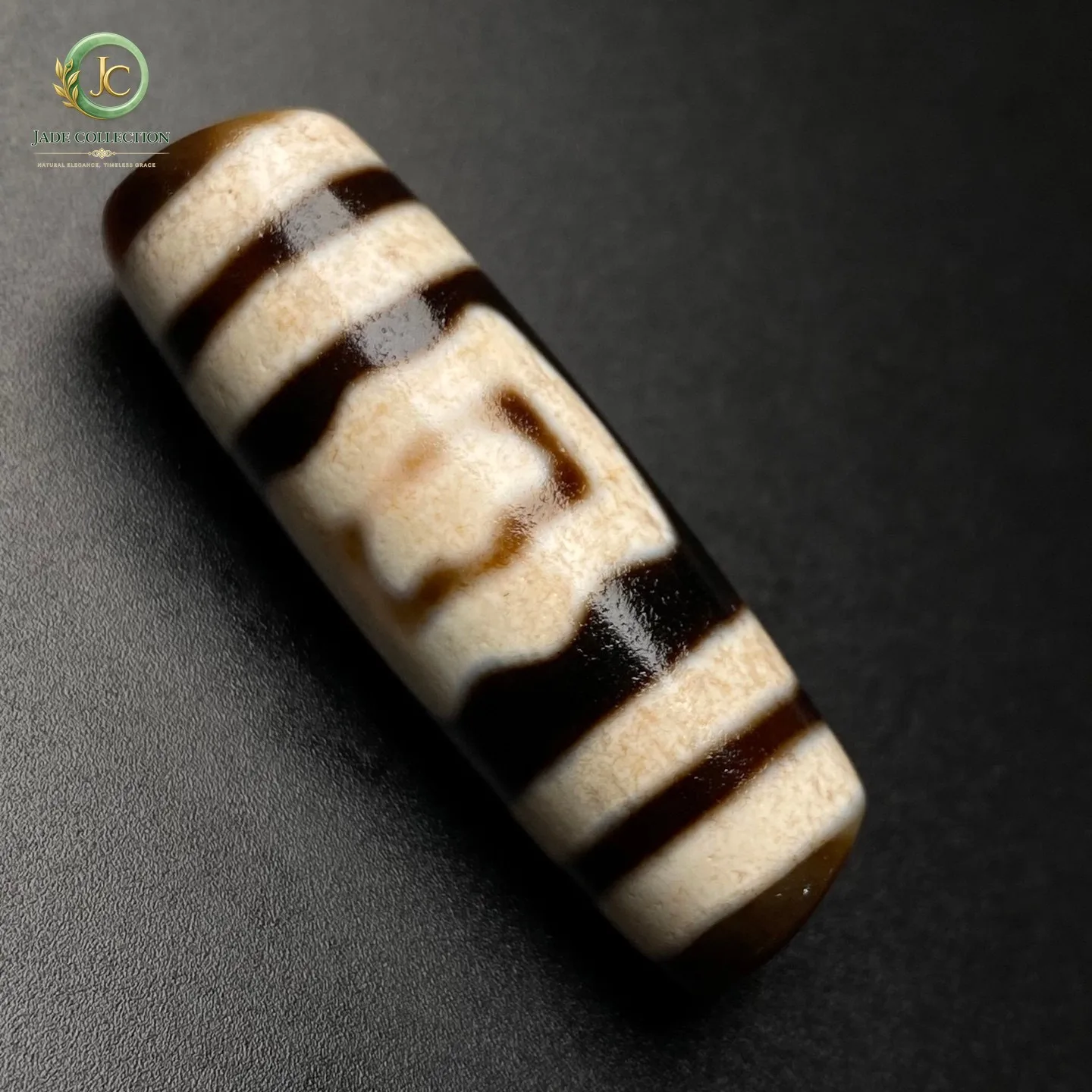 Rare Tibetan Buddhism Agate Roc bird Dzi Bead Amulet Necklace Pendant G3650