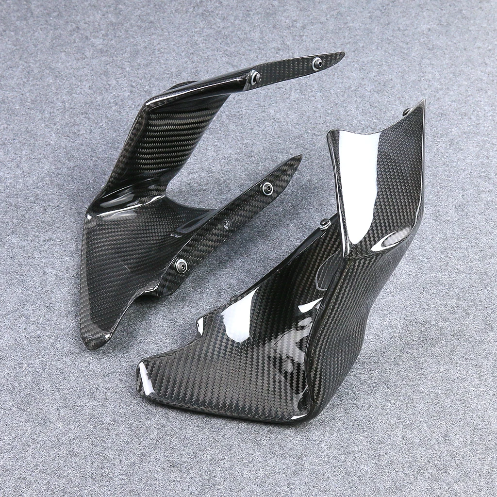 Accessories For YAMAHA YZF-R3 YZF R3 2021 2022 2023 Pure Dry Carbon Fiber Aerodynamic Wing Wind Spoilers Deflector Winglets