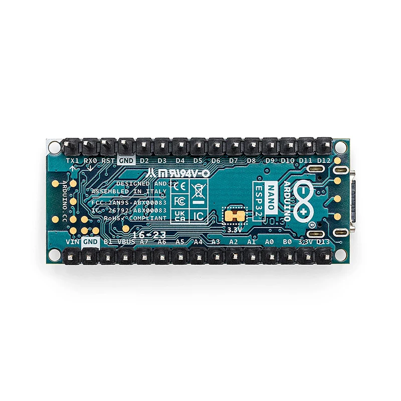 Imagem -03 - Placa de Desenvolvimento Arduino Nano Oficial Original U-box Nora-w106 Esp32 Abx00083 Abx00092 Esp32-s3