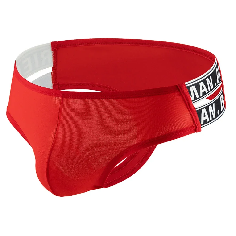 

Men's Solid Thongs with Side Elastic Waist and Bulge Pouch Breathable Gstrings Underwear Suitable for Active Wear