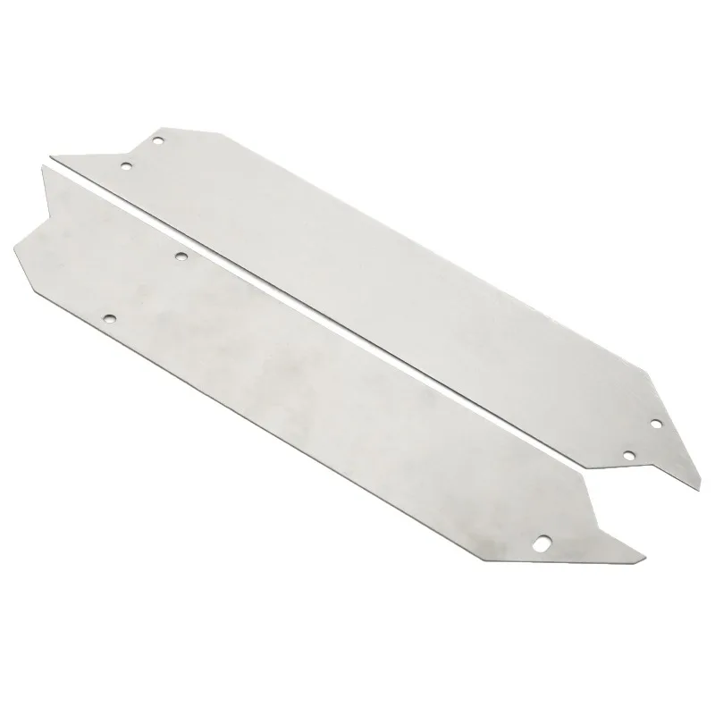 طقم درع هيكل من الفولاذ المقاوم للصدأ مكون من 5 قطع لـ TRAXXAS 1/10 MAXX V2.0 & WIDEMAXX Monster Trucks-واقي لوحة التزلج الأمامية والخلفية #3