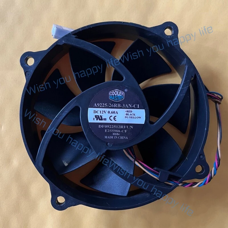 L... for A9225-26RB-3AN-C1 12V 0.60A Hole pitch 75*106MM round cooling fan