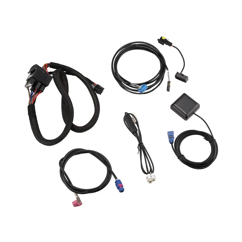 For VW Golf 7 MK7 Passat B8 MQB TIGUAN POLO 6C MIB Radio Adapter Cable Wire Harness Testing Platform With 2 To 1 Cable