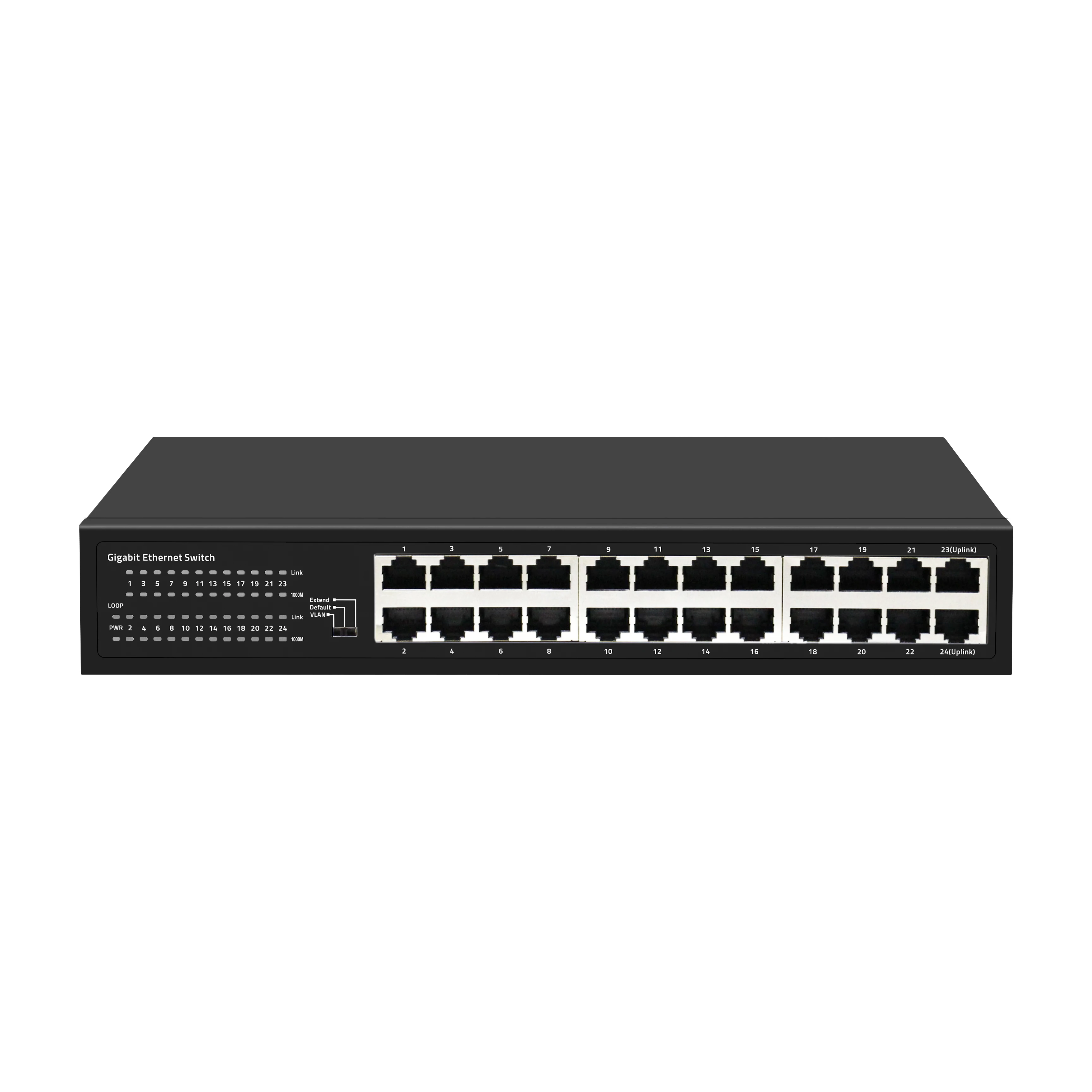 Desktop Network Ethernet Switch, 24 Gigabit Port, 10/100/1000Mbps