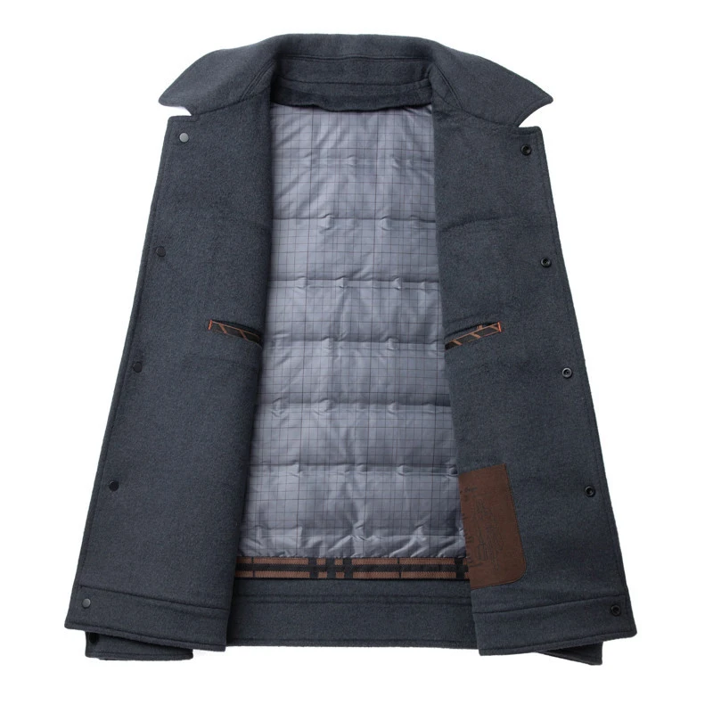 Autumn and Winter New Coat Men's Jacket Business Leisure Fashion Short Solid Coat