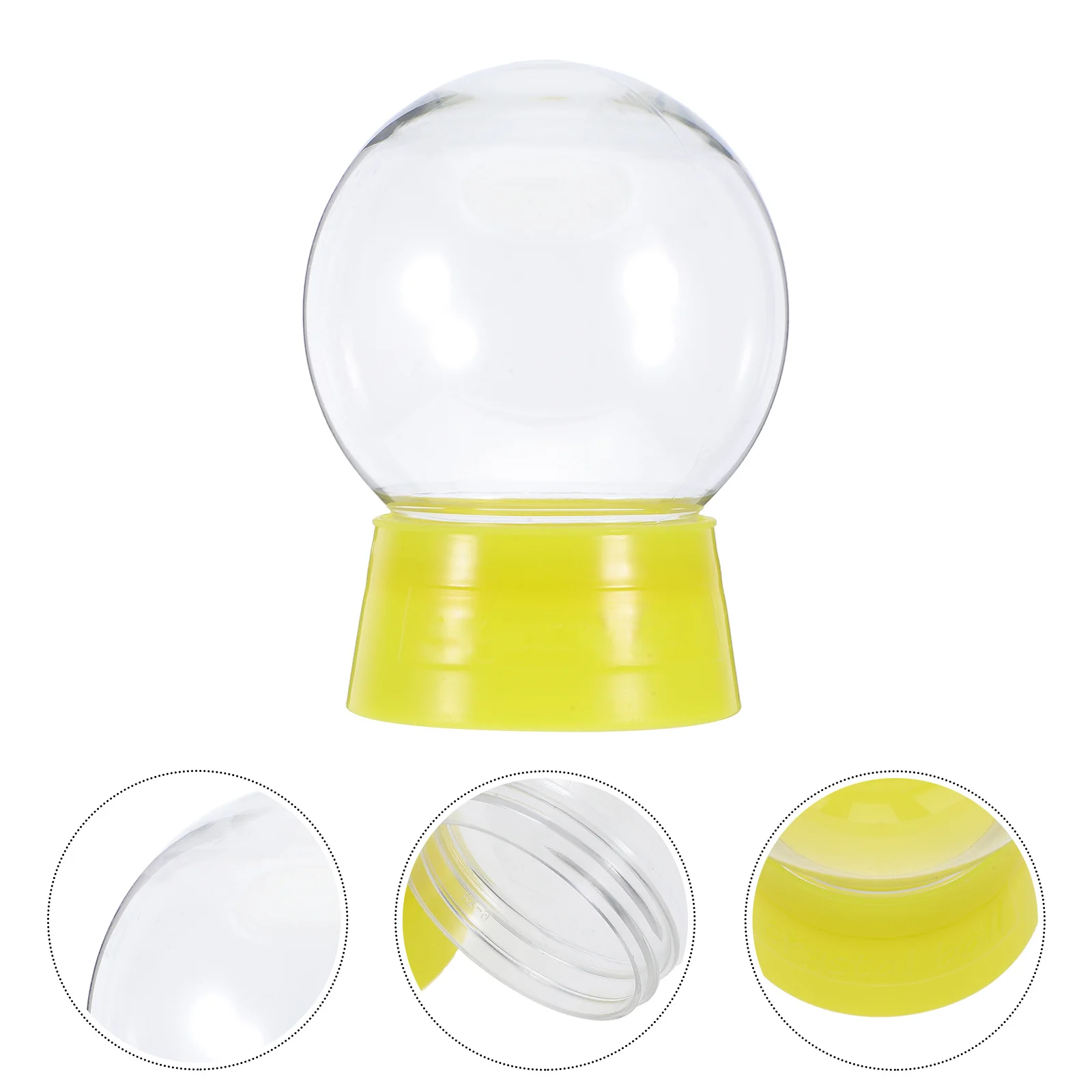 

6Pcs 270ml DIY Snow Globe Kits Clear Empty Globes for Versatile Home Decor Craft Projects and Gift Giving Plastic Snow Globes