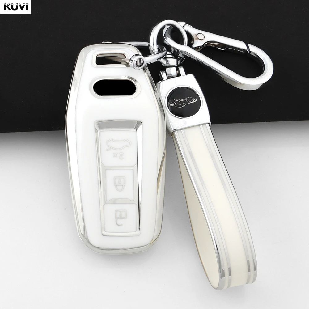 NEW TPU Car Remote Key Case Cover For Audi A5 A5L 2025 Q5 Q6 Q6L A6 2025 A6L A3 Auto Shell Fob Keychain Accessories