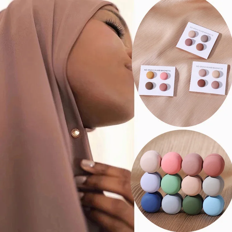 

Headscarf Fixed Magnetic Shawl Clip Silk Scarf Accessory Dual-use Magnetic Clasp Scarf Pin