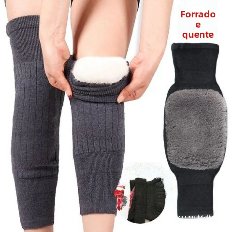 thiened-fce-ロングヘア-ウォームニーパッド-サイクリング用-凍結防止関節保護具-寒い足用-家庭用