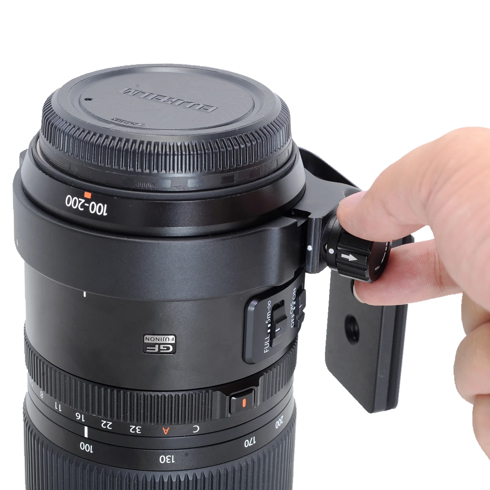 Monte o tripé do colar para Fuji GF, IS-GF1020, 100-200mm, f 5.6 R LM OIS WR