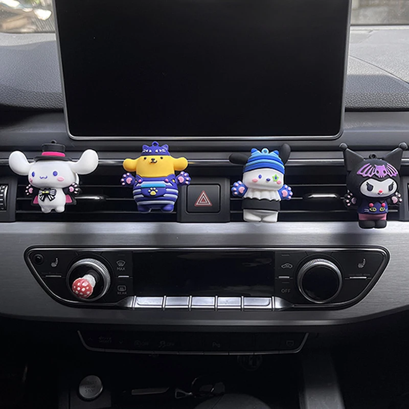 Sanrio Cute Car Air Outlet Air Conditioner Ornaments Aromatherapy Anime Car Small Decoration Automotive Interior Accessories