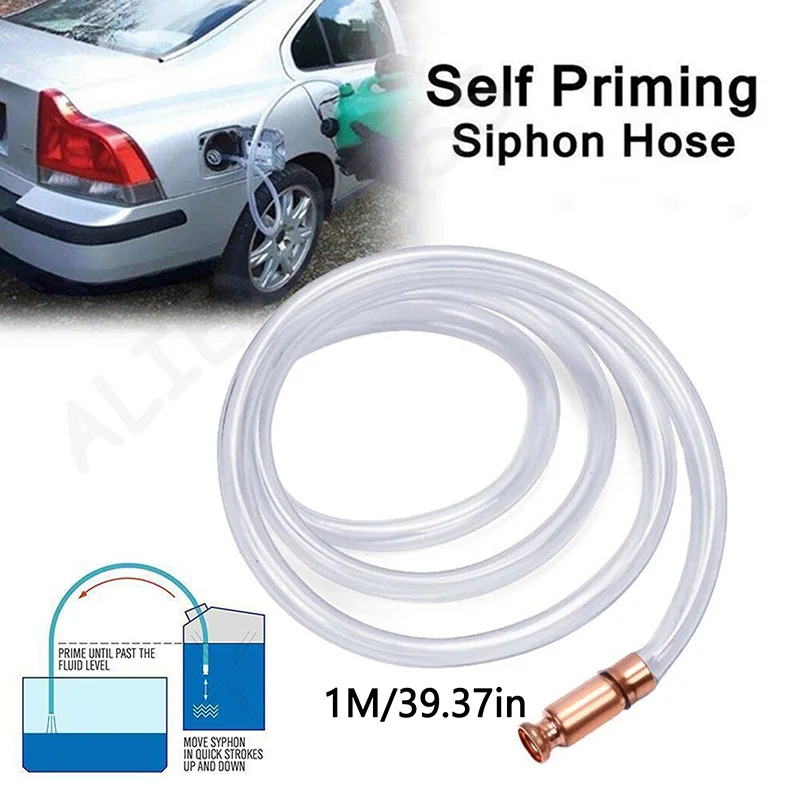 

Gas Siphon Hose Pump Shaker Siphon 1/2" Valve Virgin for Fuel Transfer Safe Multi-Purpose Self Priming Pump Hose