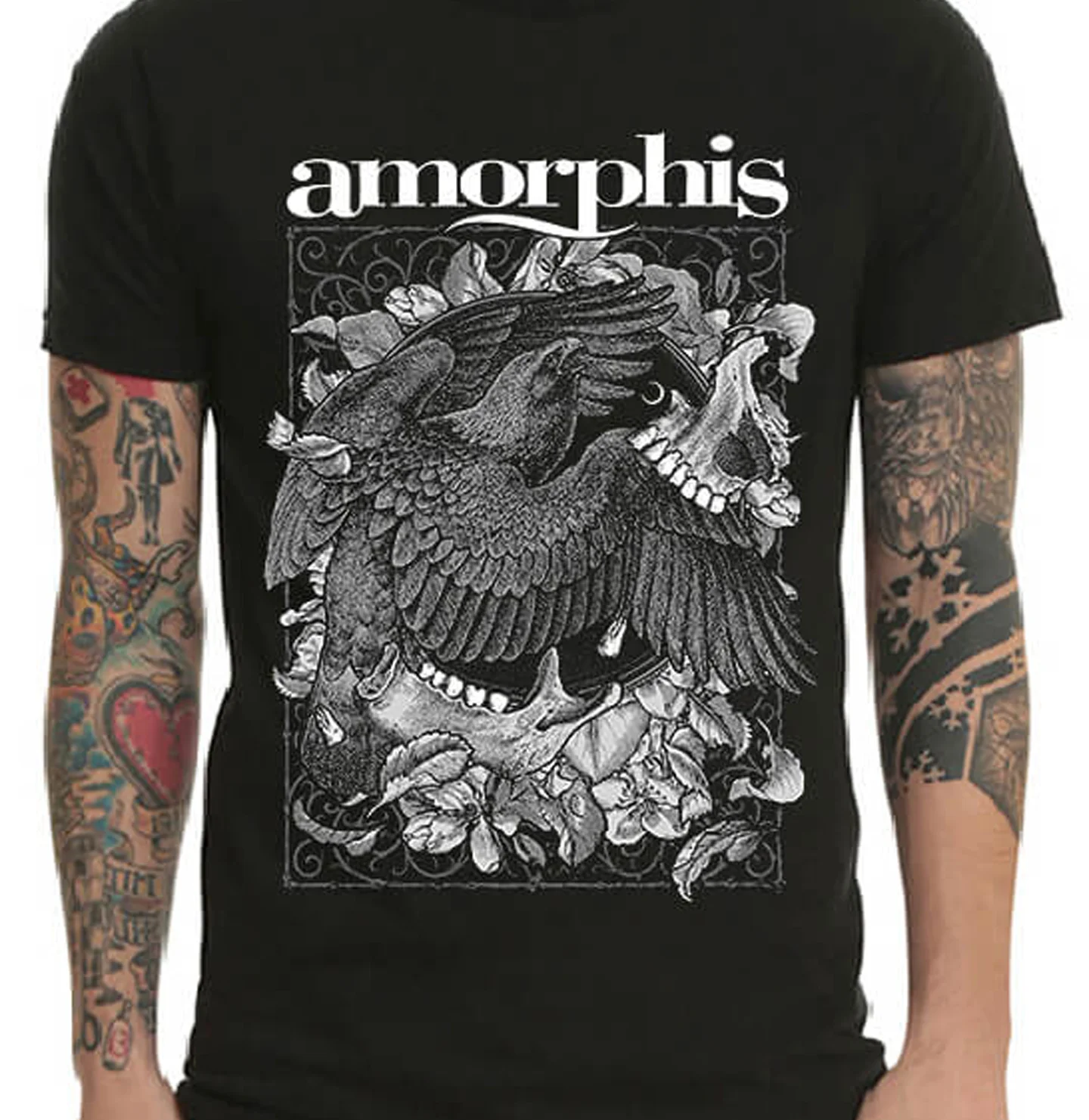 Vintage Amorphis band T-shirt black short sleeve All sizes S to 5XL 1F885