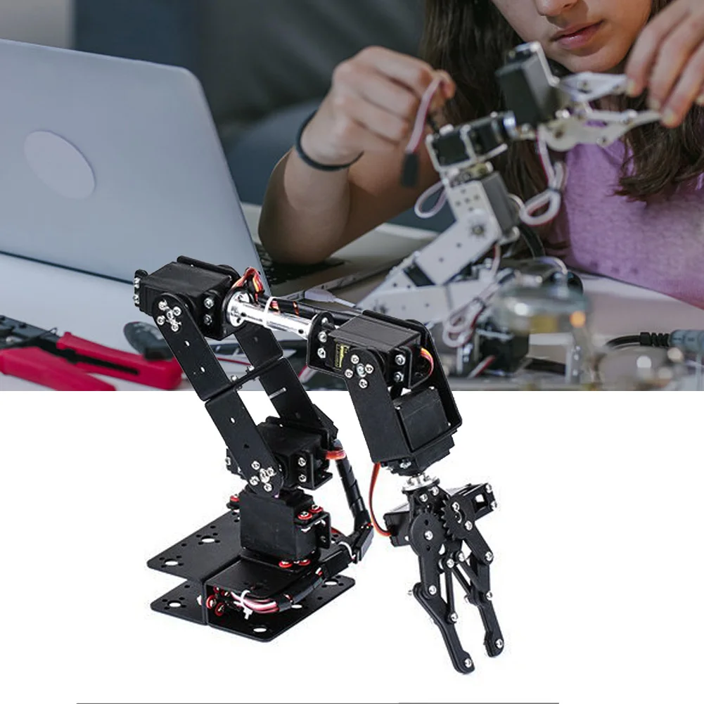 

6DOF Robot Mechanical Arm Clamp Claw Kit DOF Manipulator Industrial Robot Parts