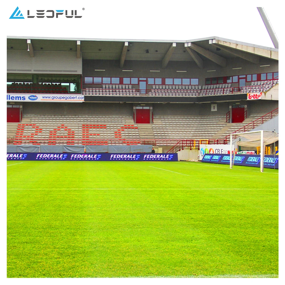 축구 축구 농구 경기장 지상 지원 광고 배너 경계 P10 LED 디스플레이