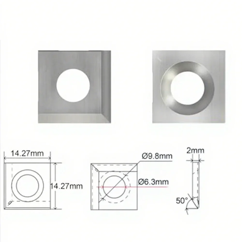 10pcs Carbide Inserts Carbide Tip And Unrounded, Suitable For Straight Profile Turning And Nearly 90° Internal Corner Machining