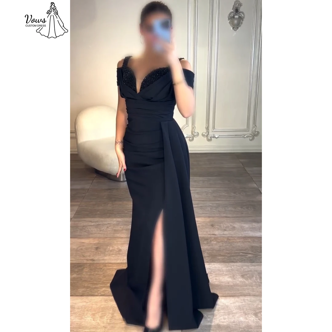 

Vows Custom Made Evening Dresses Prom Dresses 2025 Candle Women's Evening Dress Woman Line A Satin Cloth Robe Soiree Ball Gowns