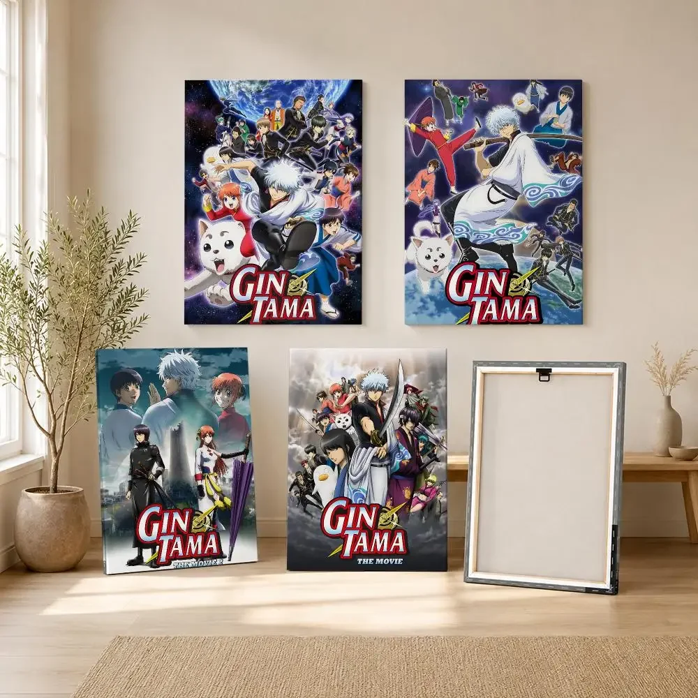 Best Seller G-Gintama Painting Calligraphy Canvas Wall Art Living Room Bedroom Hallway ClearPrint Non-Fading&Gift