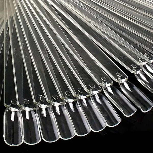 50-in-1 Nail Art Display Board Transparent Fan Shaped Foldable False Nail Tips Polish Practice Demo Color Polish Display