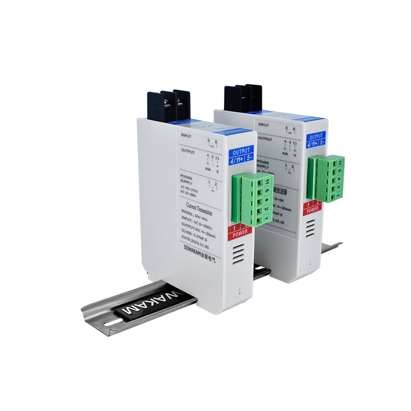 AC/DC Current Sensor Transducer AC/DC 1A 5A 10A Input 4-20mA 0-20mA 0-5V 0-10V Output DC24V AC/DC85-265V Power Supply