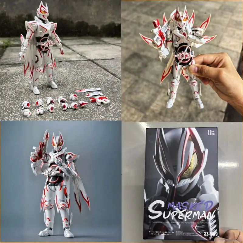 

2025 NEW Kamen Rider Masked Superman Geats MK9 Nine-Tailed Fox Form Style 15cm Action Figure Model Toy Gift