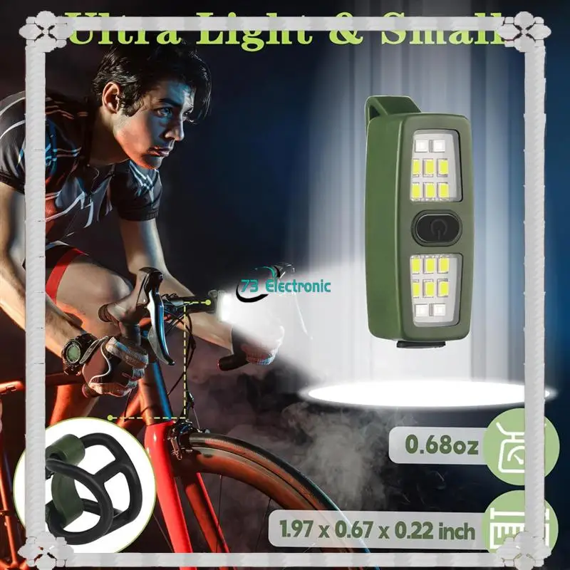 24-Hour Delivery Small Rechargeable LED Flashlight,Running Clip- Safety Bike Light For Runners, For Dog Walking At Night, Ideal