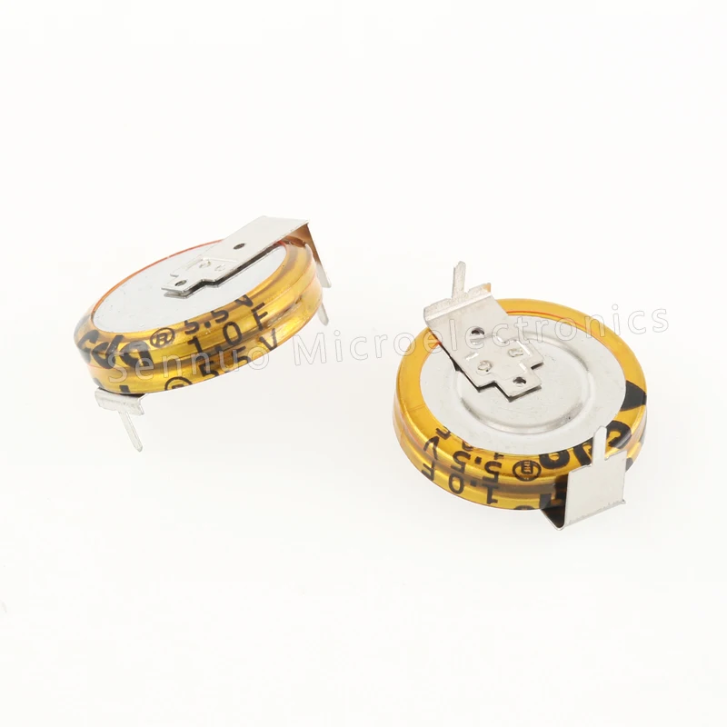 1Pcs New H Type 5.5V 1.0F Super capacitor 1F 5.5V Farad capacitor  Button Farad capacitor