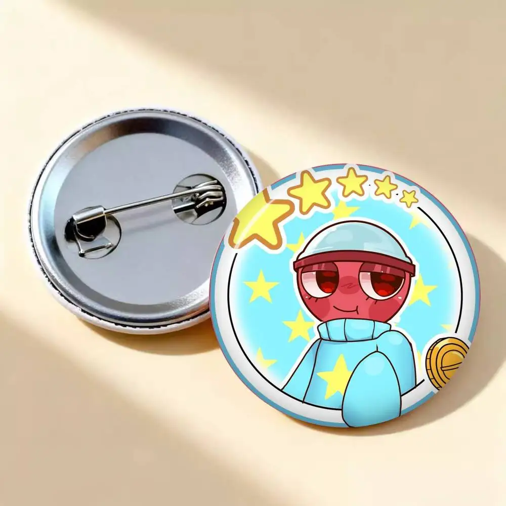 Hot Horror Game Dandys World 58mm Pins Funny Badge Interesting