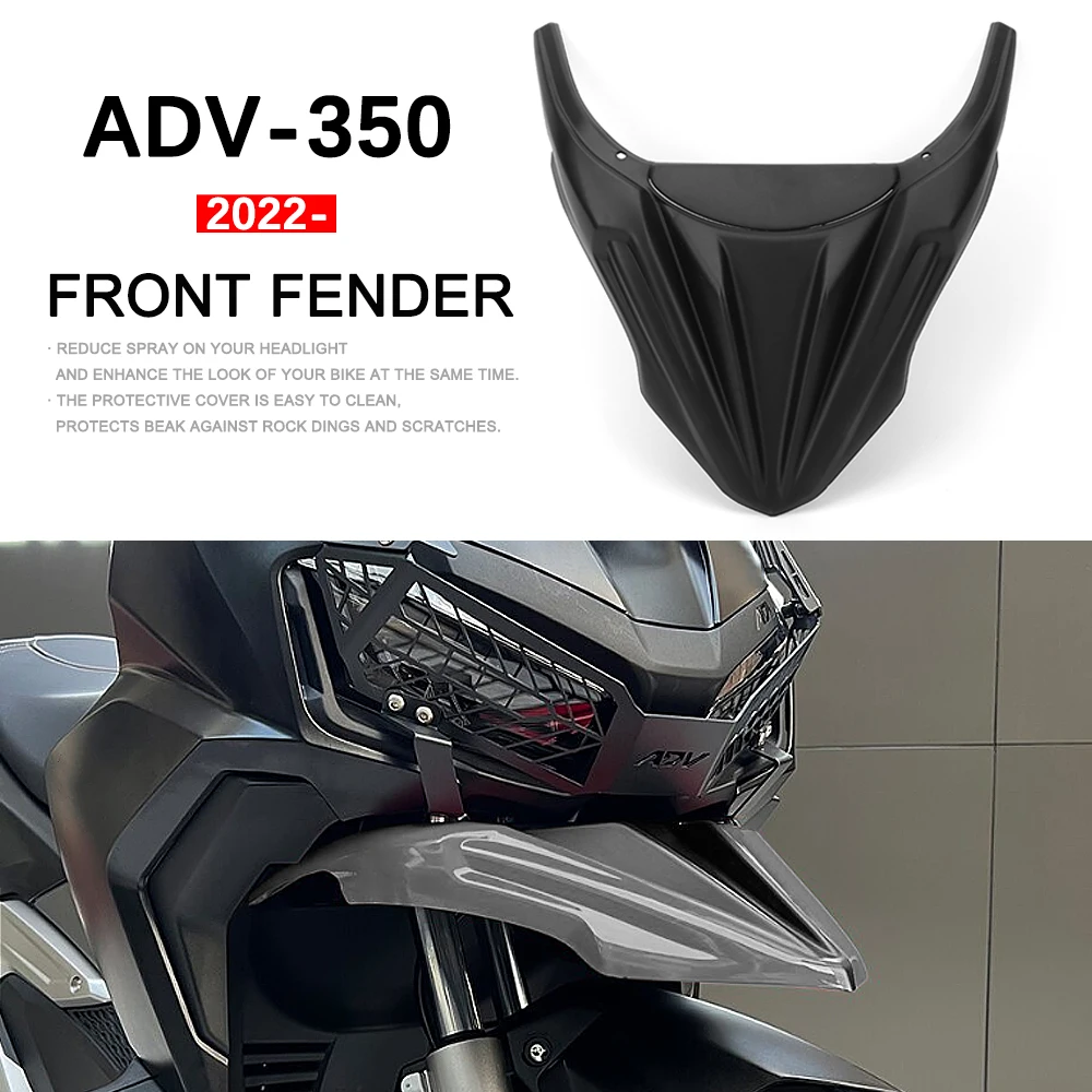 

Motorcycle Accessories Front Fender Mudguard Beak Cowl Guard Extension Wheel Cover Fairing For Honda ADV350 ADV 350 2022 2023