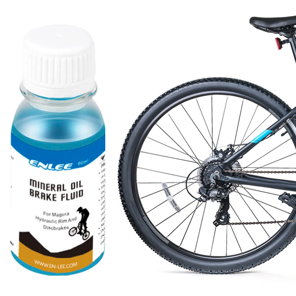 60ml Bicycle Brake Mineral Oil MTB Bike Brake Oil Bike Disc Brake Fluid Brake Lubricating Oil for Mountain Bike Road Bike
