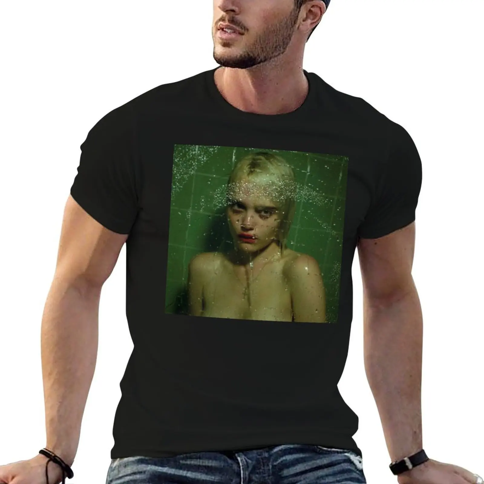 Camiseta gráfica Sky Ferreira - Night Time, My Time para homem, camiseta masculina de designer