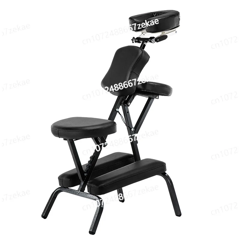 

Portable Folding Tattoo Massage Chair For Scraping/Tattooing/Beauty/Hairdressing Adjustable PU Leather Beauty Bed