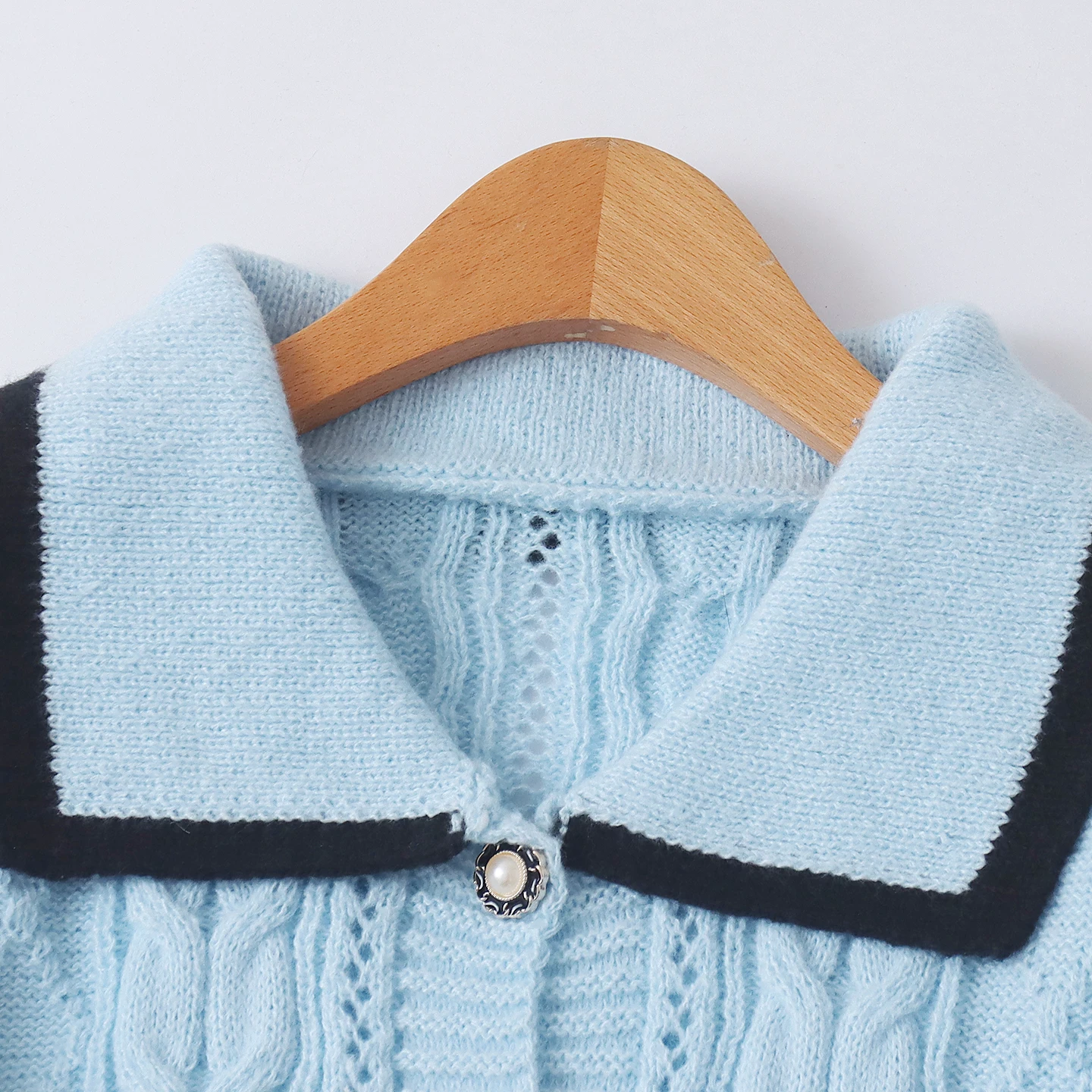 Slim Fit ort Cardigan lavorato a maglia Bottone perlato Lungo Sve Autunno New Sle Donna Faion College Sle Maglione Pendolarismo Sle