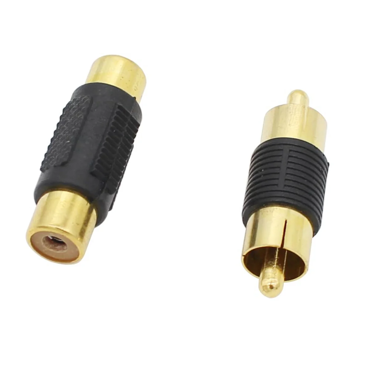 RCA-Adapter, 6 Cinch-Buchse auf Buchse, Kupplungen + 6 Cinch-Stecker auf Stecker, vergoldete Adapter für Cinch-Kabelverlängerungen, JAS