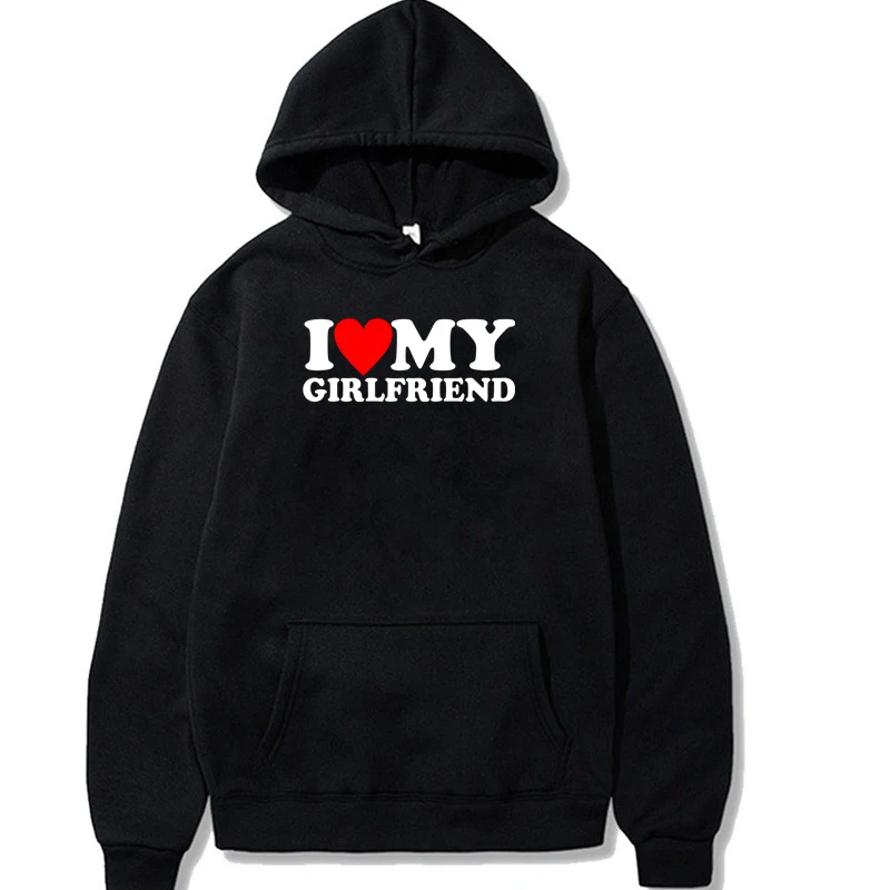 Women Men Funny Letter Matching Hoodie 