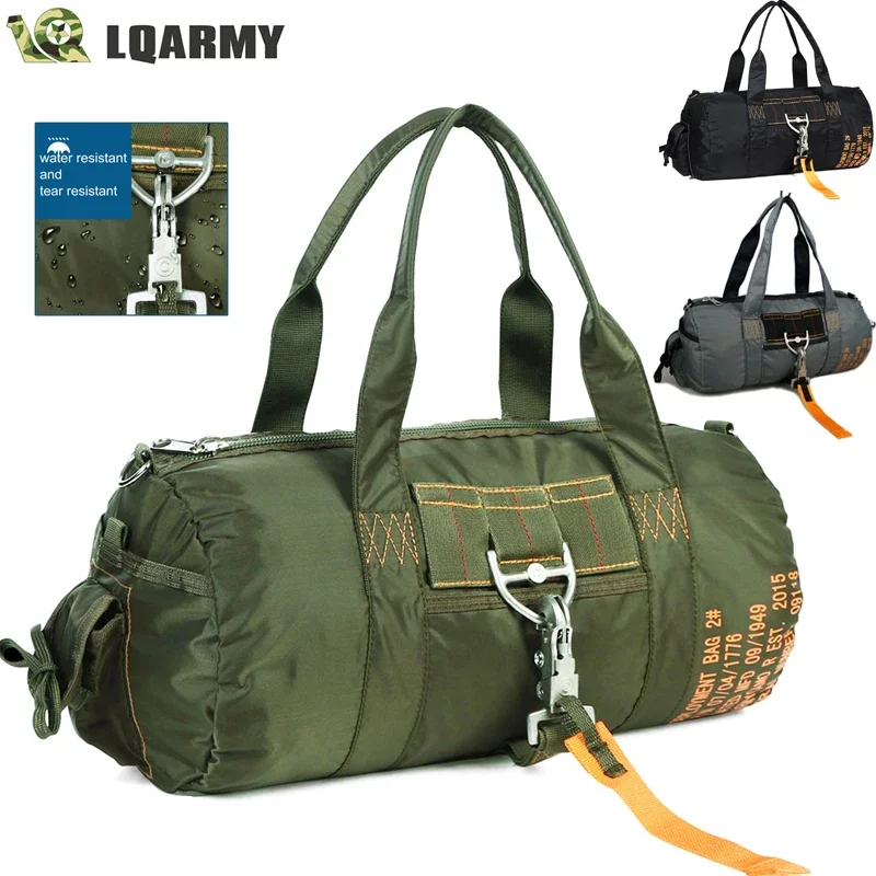

Tactical Parachute Sport Duffle 1000D Nylon Outdoor Travel Belt Camping Tactical Crossbody