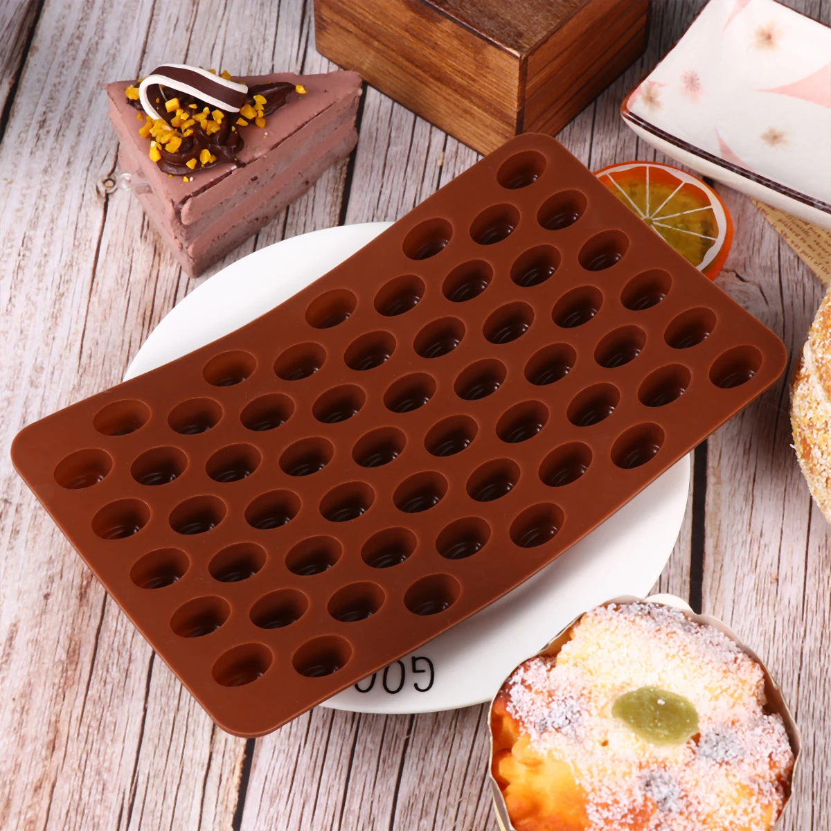 

2 PCS Tray Coffee Bean Mold Baby Chocolate Homemade Cookies Molds Cake for Baking Shapes