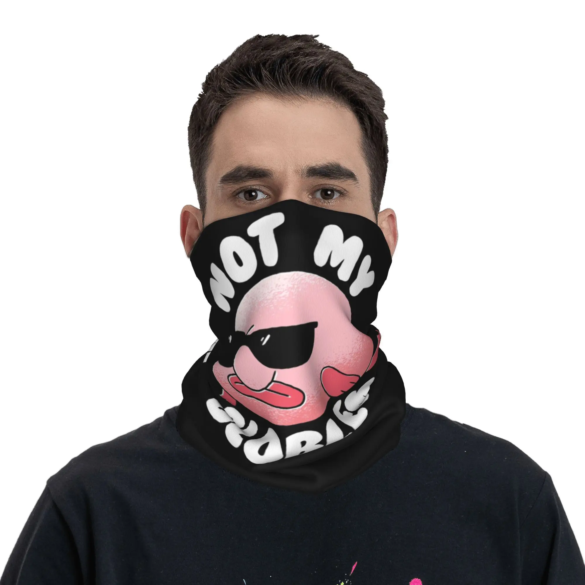 

Blobfish Not My Bloblem Not My Problem Бандана на шею Маска с принтом Шарф Многофункциональный велосипедный шарф Спорт на открытом воздухе Унисекс